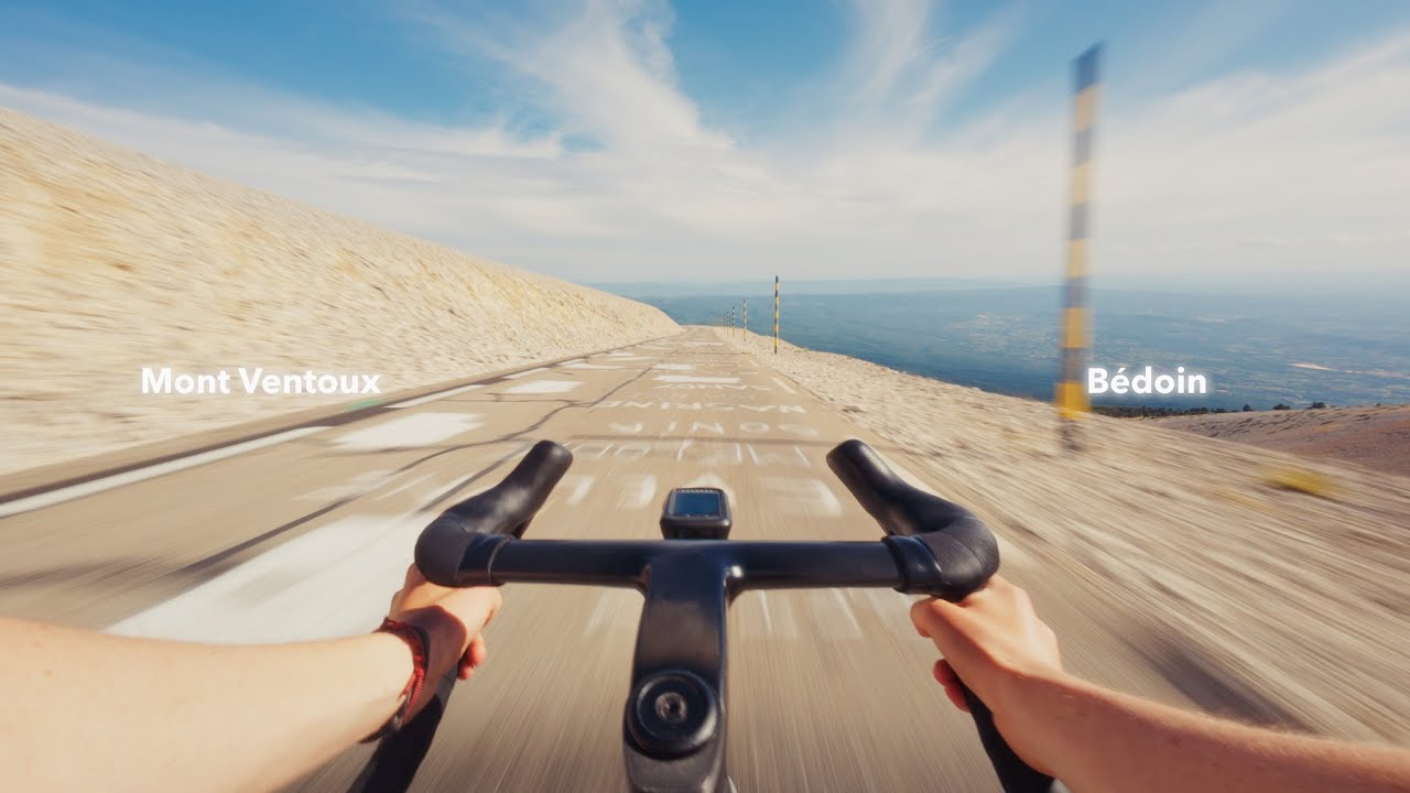 Descending Mont Ventoux to B&eacute;doin
