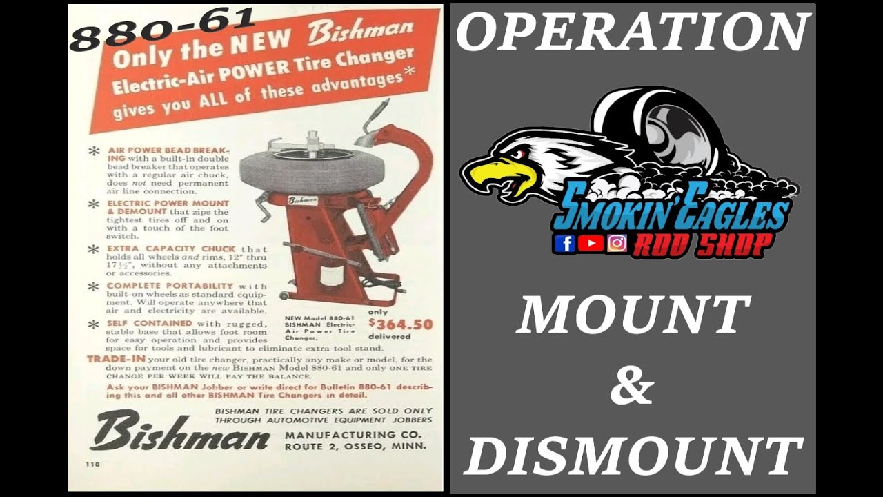 Полная демонстрация шиномонтажного станка Bishman 880-61 #bishman #tiremachine