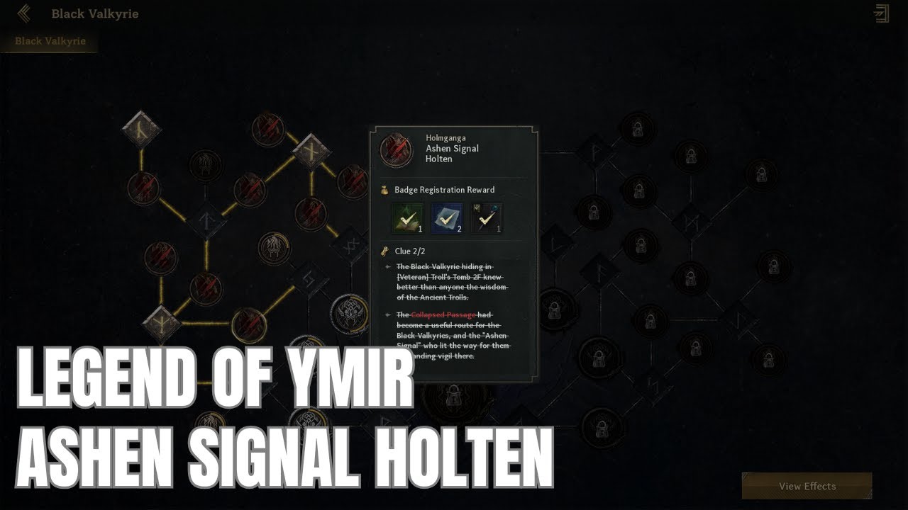 Legend of YMIR | BLACK VALKYRIE LOCATION: Ashen Signal Holten