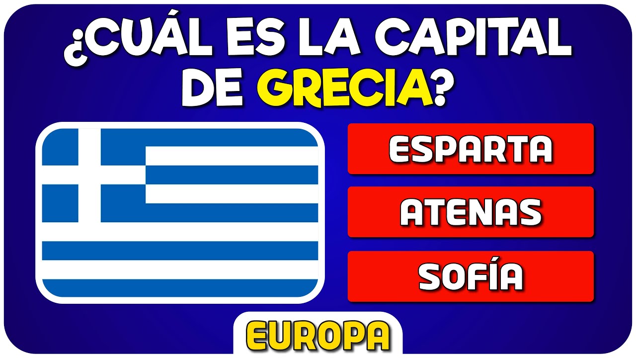 Adivina las capitales de Europa 🌎 ¿Cuánto sabes de Geografía? - TEST de Capitales del Mundo