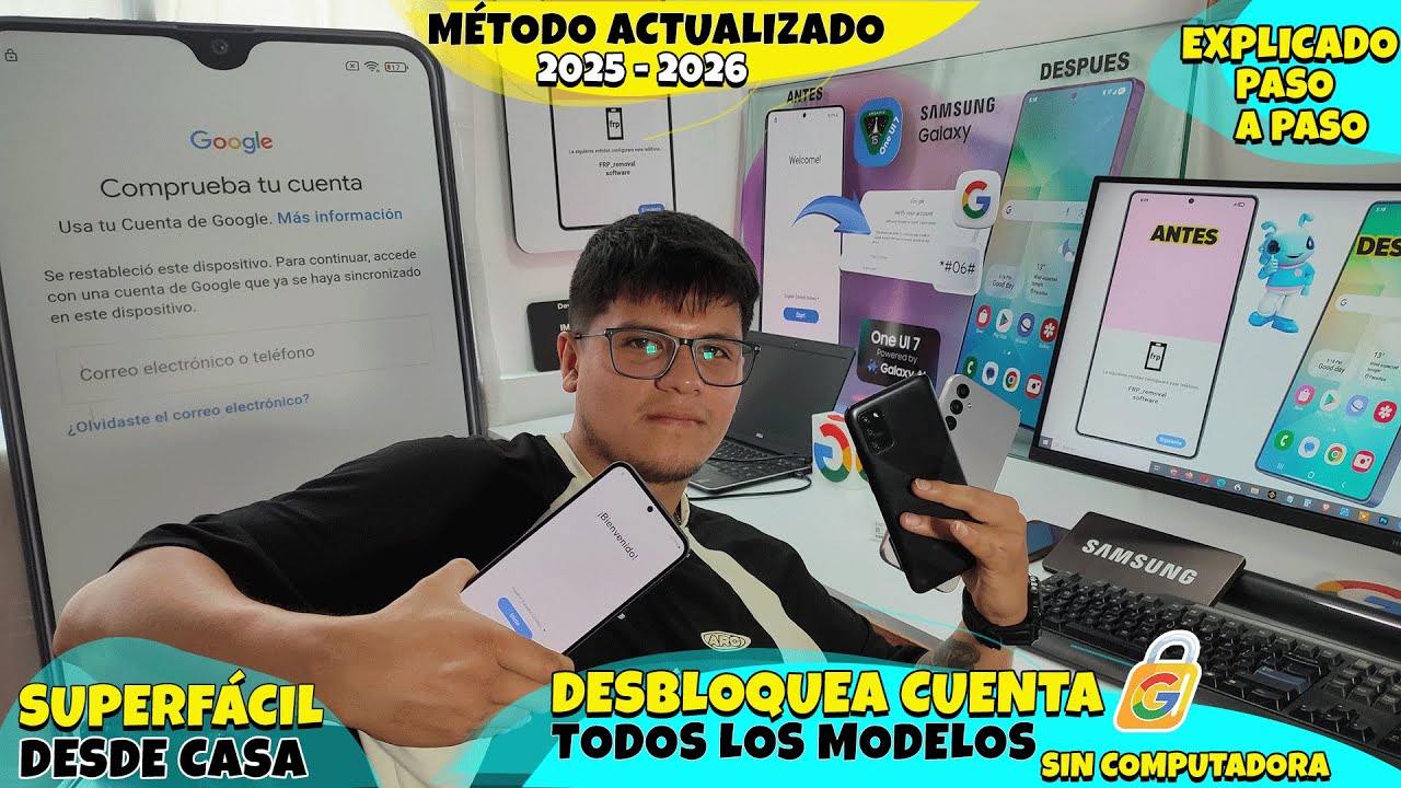 Nuevo método Fácil para Quitar, Eliminar Cuenta Google Samsung Sin Computadora  -Todos Los Modelos