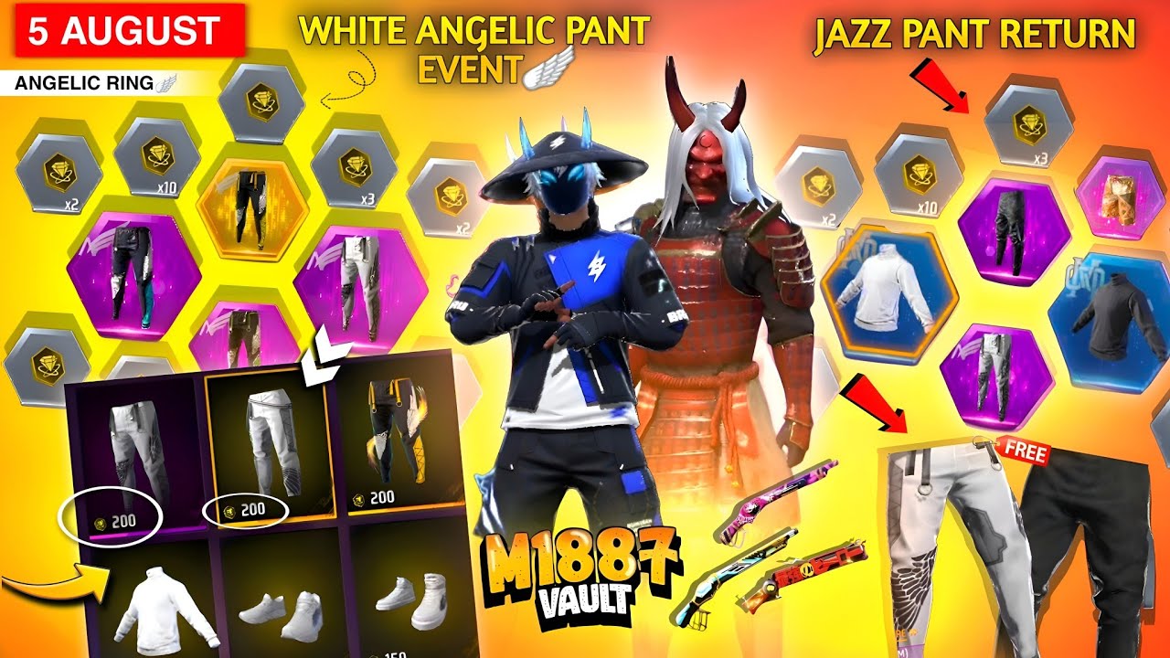 JAZZ Pant💥 Angelic Pant Return Event😱🎉|Zombie Samurai,Evo Paradox| free fire new event| ff new event
