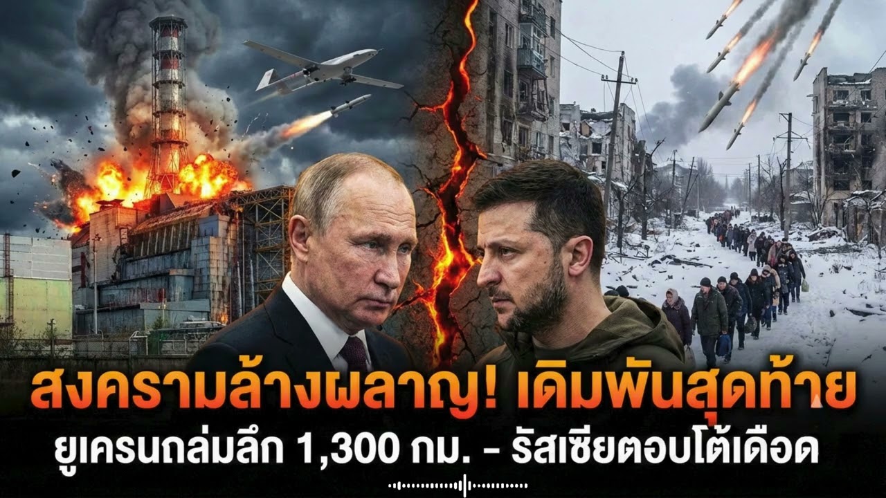 ยูเครนทะลวงไส้! ถล่มโรงงานขีปนาวุธลึก 1,300 กม. รัสเซียช็อกทั้งแผ่นดิน