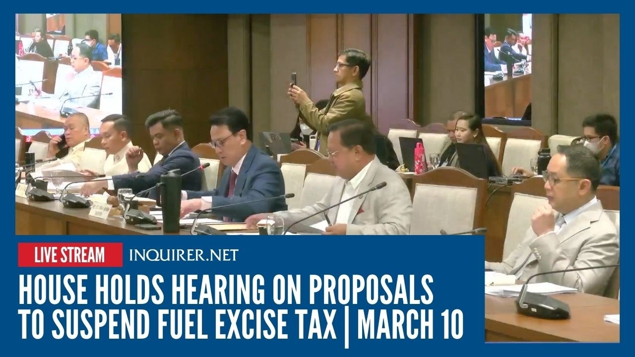 LIVE: House holds hearing on proposals to suspend fuel excise tax | March 10