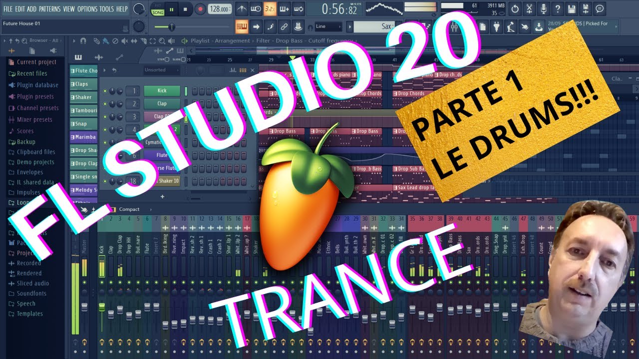 FL Studio 20 - Come fare le drums di un brano Trance music- Tutorial in italiano 039