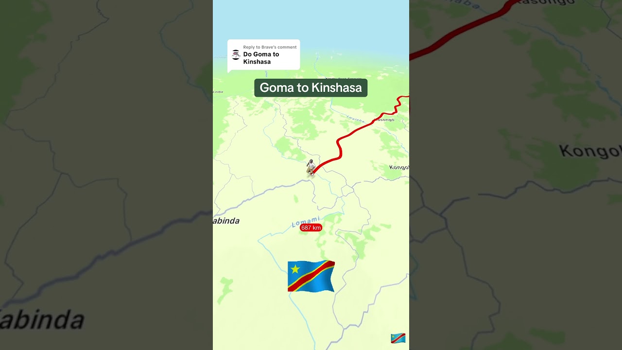 Goma to Kinshasa 🇨🇩 in Congo #congo