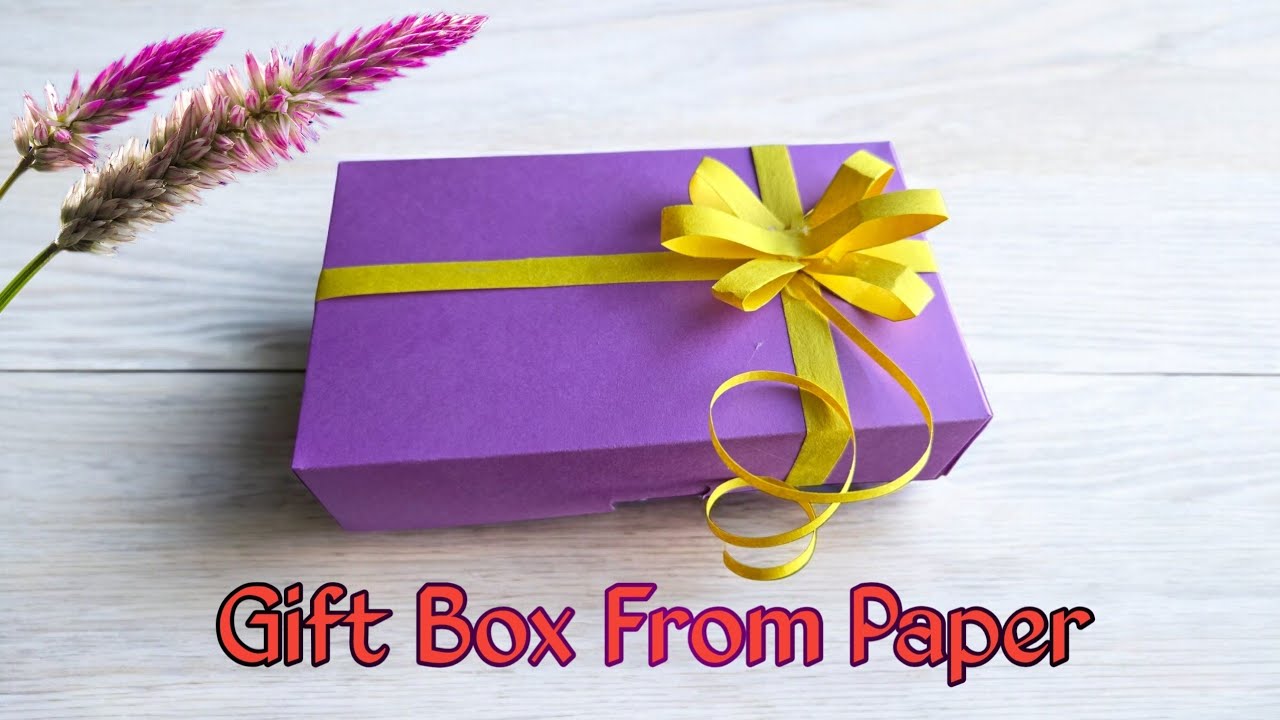 How to Make Paper Gift Box from Paper | Easy DIY Gift Box |