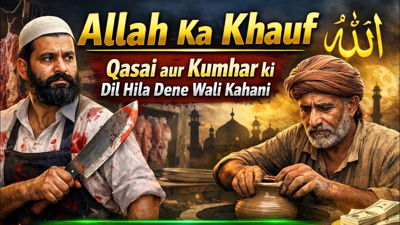 Allah Ka Khauf | Qasai Aur Kumhar | Islamic Moral Story |  Kasai or kumar importance of halal income