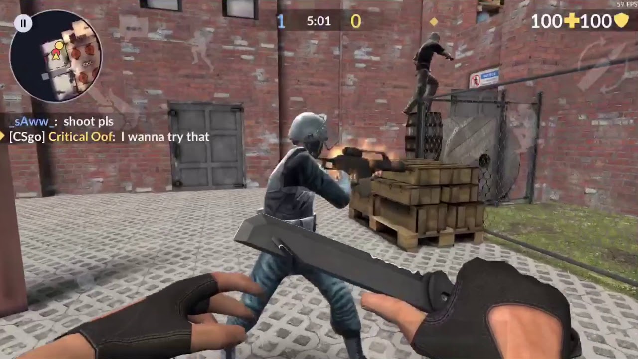 Critical Ops: Dev gun + Dev drops knife?!