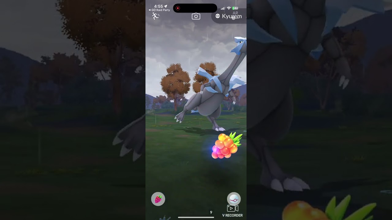 Playing Pokemon go try to get White Kyurem Part 1 