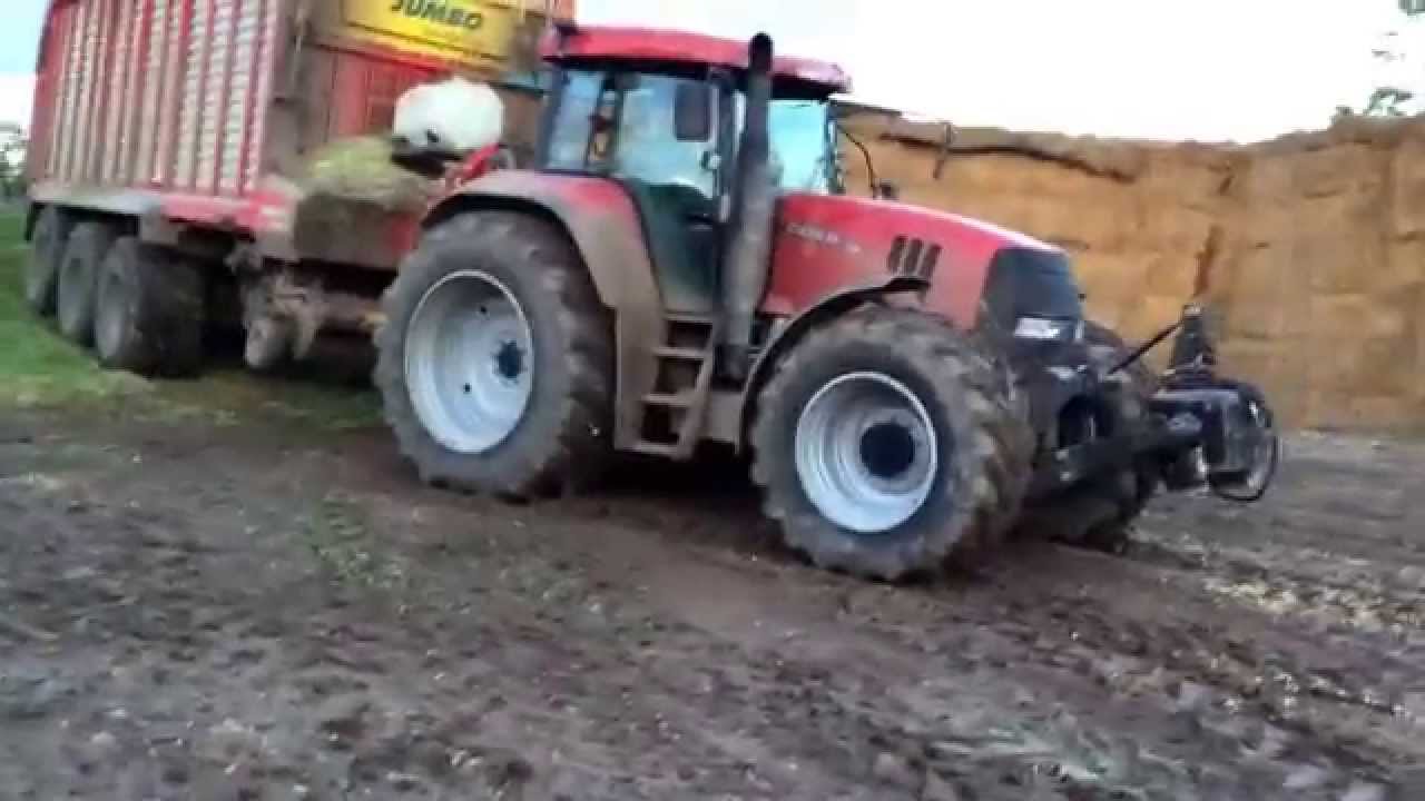 Ensilage et tassage 2014 en seine maritime, case et claas