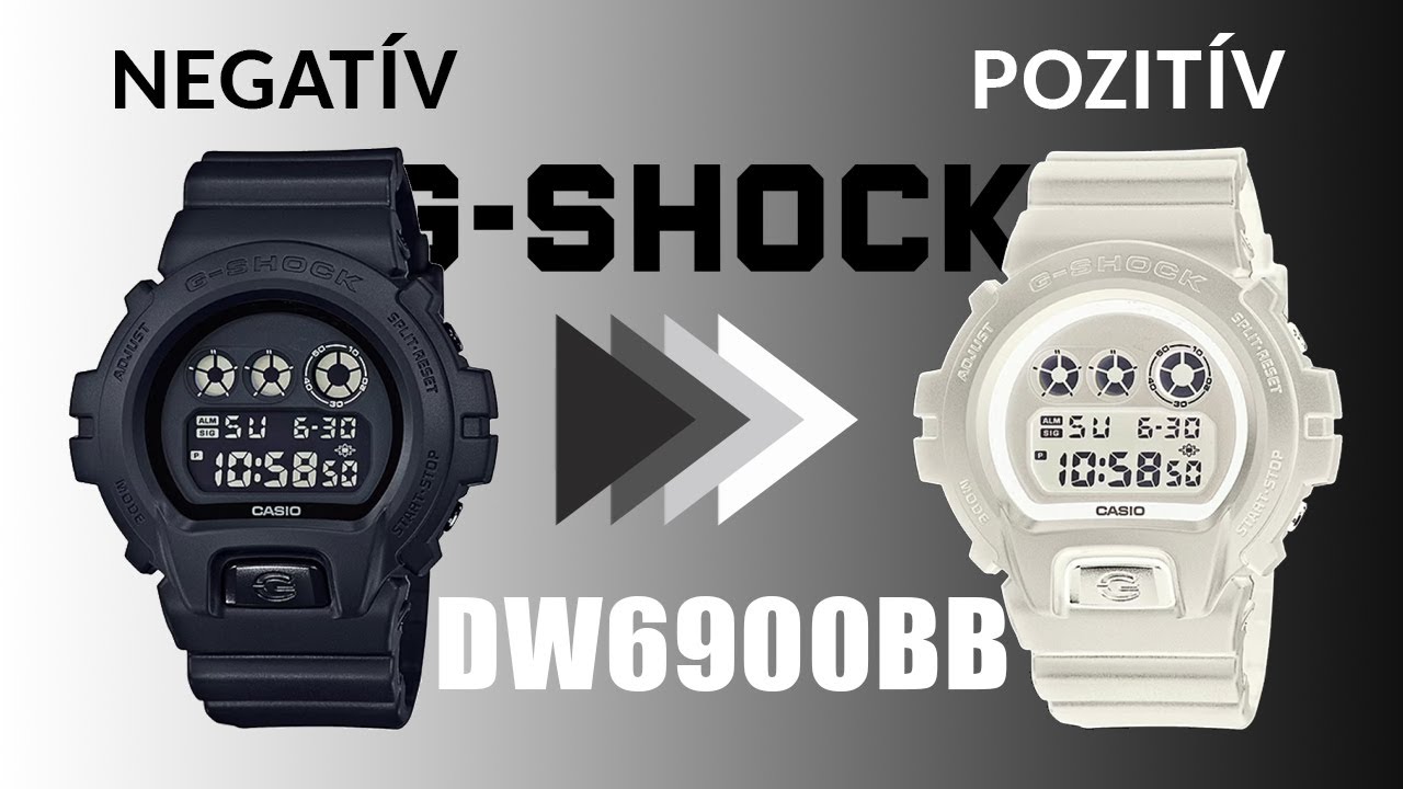 Negatívból Pozitívat  - G-Shock DW-6900BB LCD kijelző mod