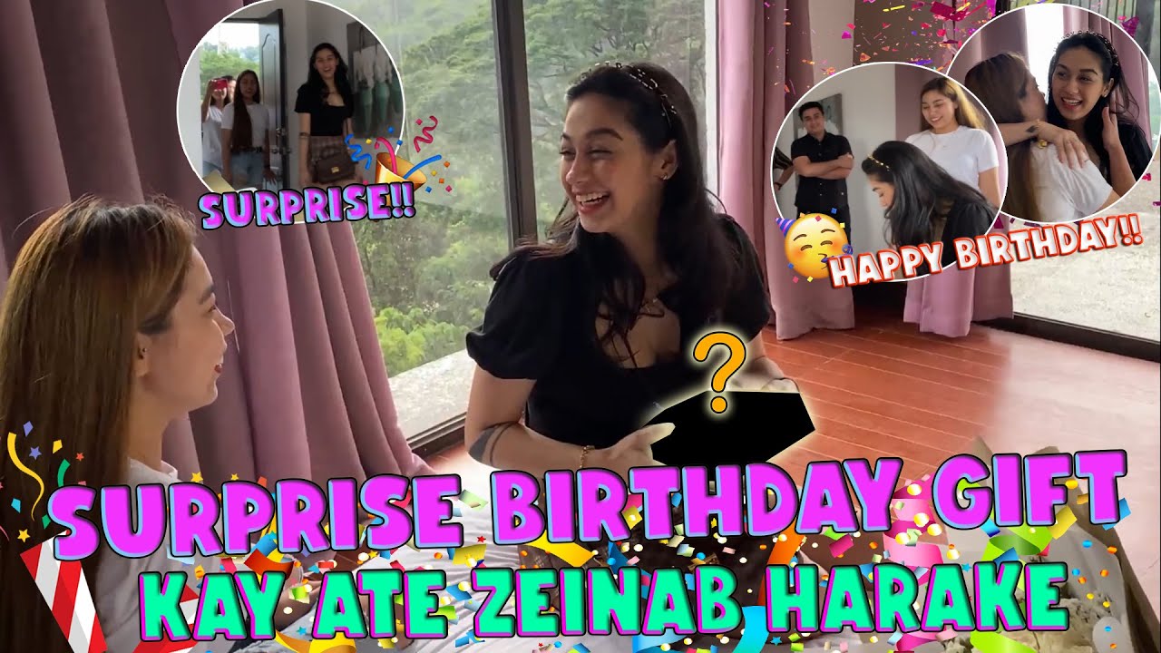 SURPRISE BIRTHDAY GIFT KAY ATE ZEINAB HARAKE (SOBRANG NAGUSTUHAN NIYA!!!!!) | RANA HARAKE