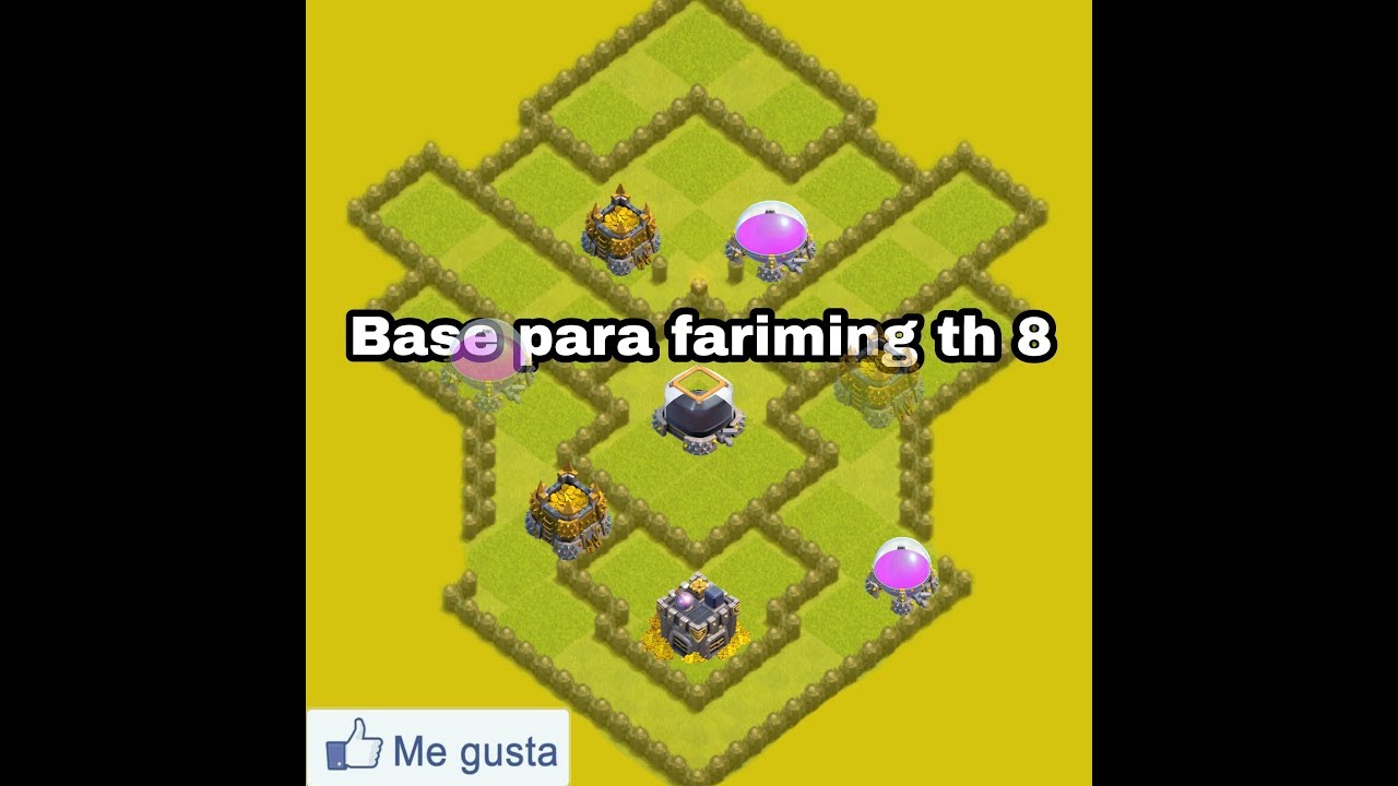 Base para th8 de farming // chash of clans