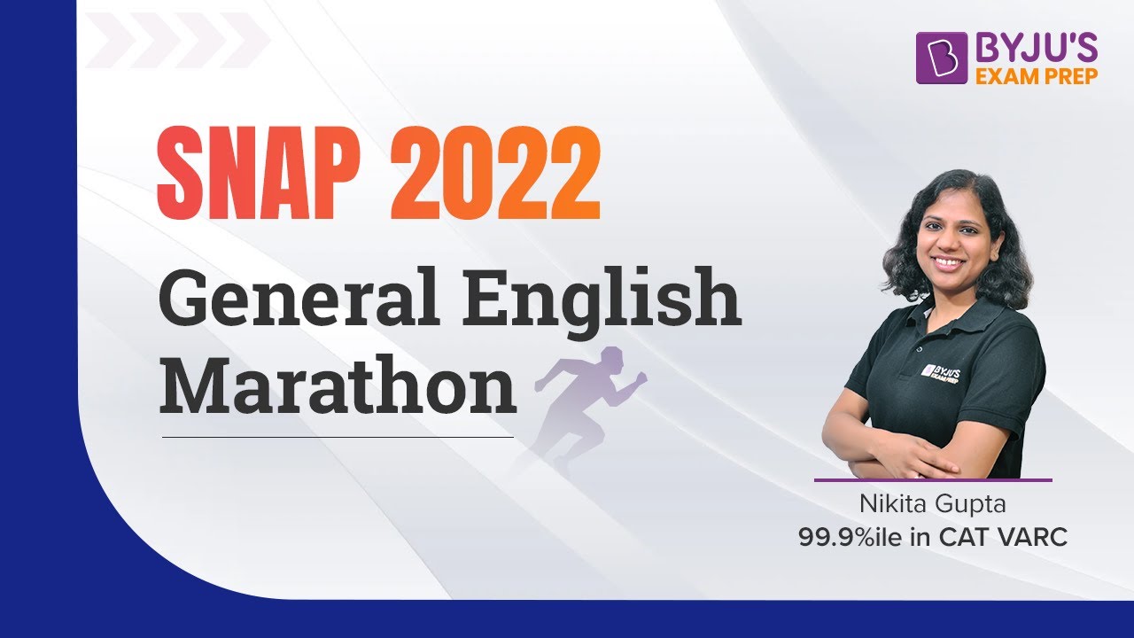 SNAP 2022 General English Marathon | Target SNAP General English Section #snap2022