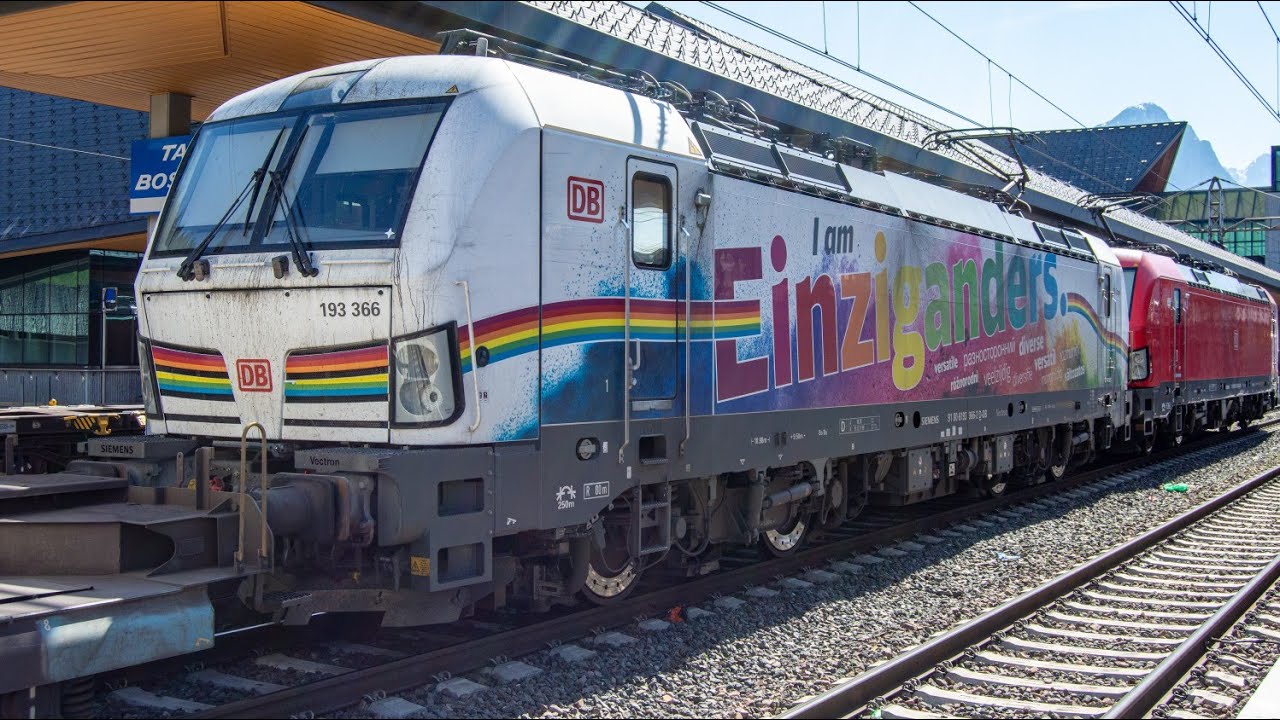TRENI MERCI TRA ITALIA E AUSTRIA: STAZIONE DI TARVISIO BOSCOVERDE parte 12