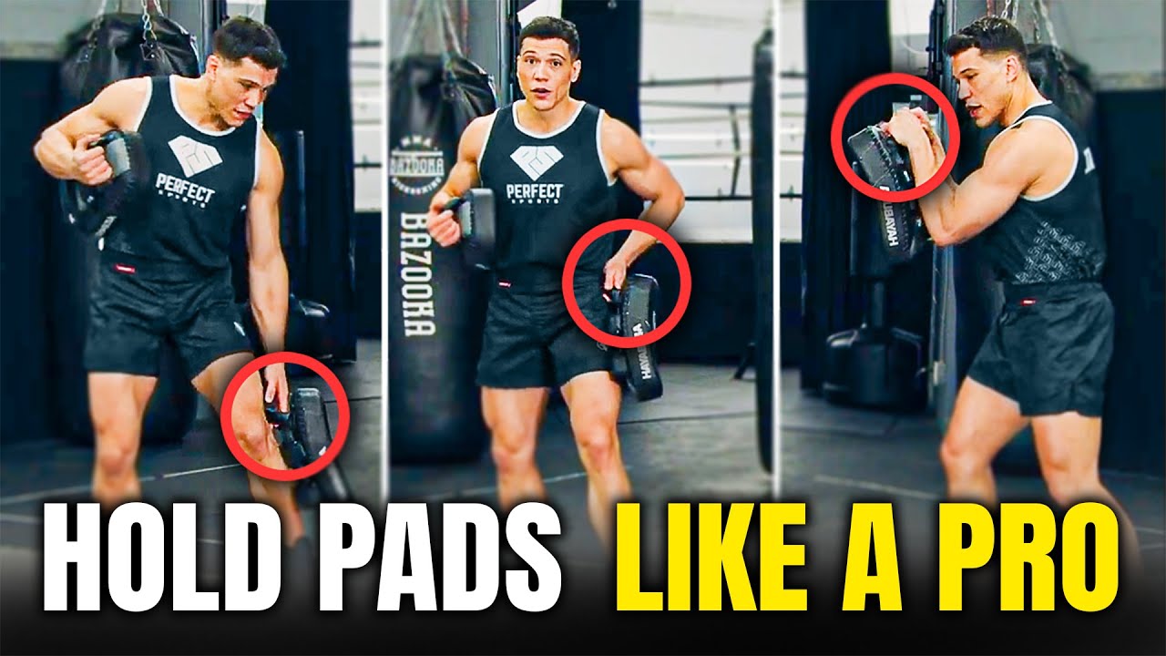HOLDING PADS FOR A PRO FIGHTER WITH DYNAMIC KICKS | PAD WORK SERIES #1
