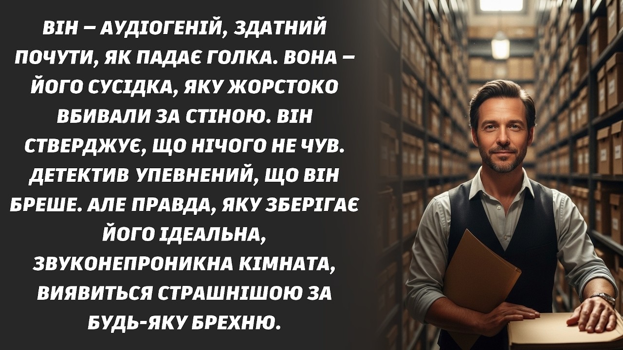 Ідеальна тиша. Ідеальне вбивство. Історія людини, яка не чула криків.