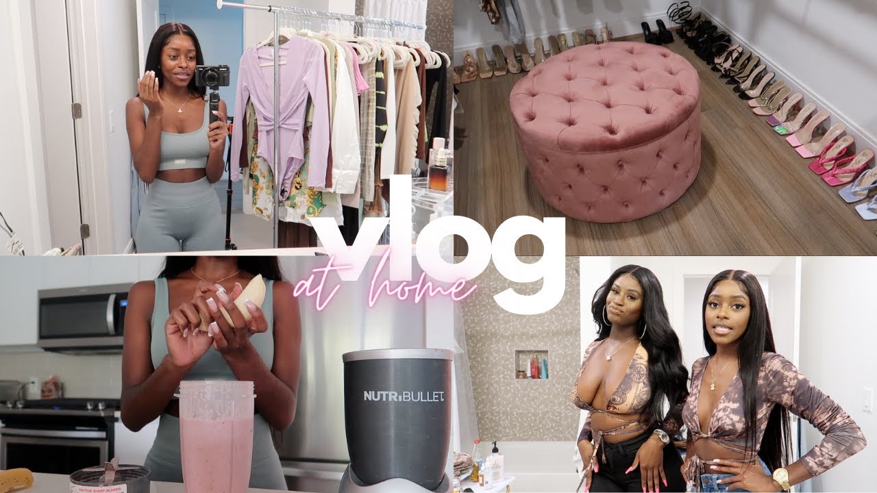 AT HOME VLOG| In Depth Closet Organization, Publishing Influencer Content, Bad Eating Habits