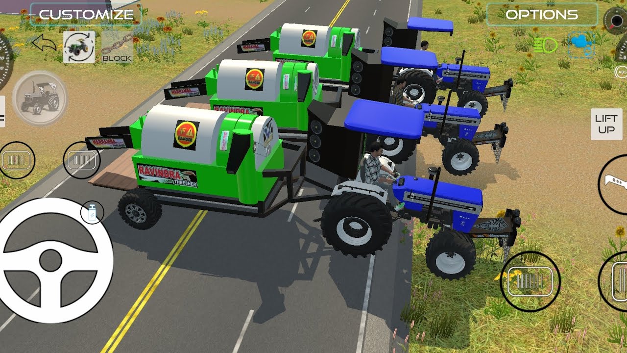 || SWARAJ 744 AND PANI WALAB TANK AND SIMULATOR FARMING GAME 