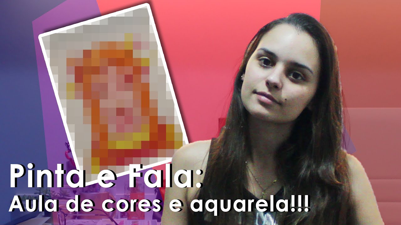 Pinta e fala: Estude comigo, aula de cores e aquarela