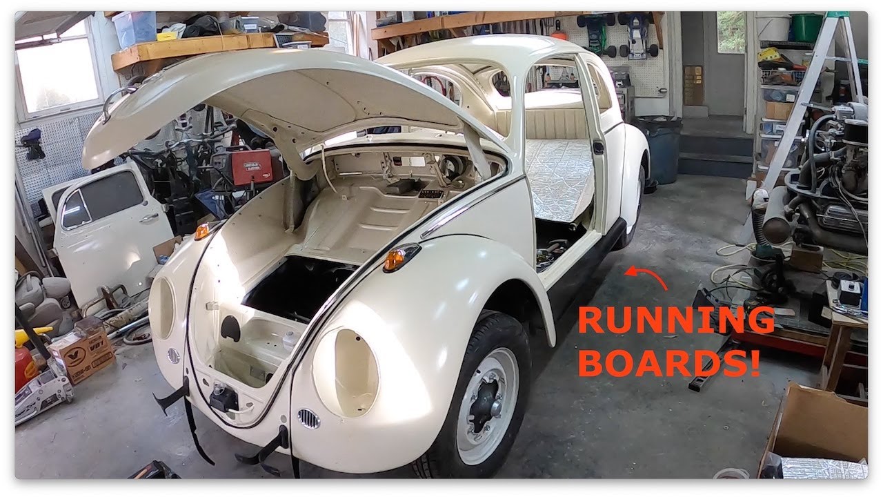 1961 VW Beetle (65 Pan) - Running Boards, Engine Compartment, Bus Pulley - 079