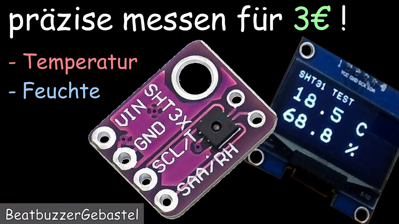 SHT31 ausprobiert - Feuchte und Temperatur messen