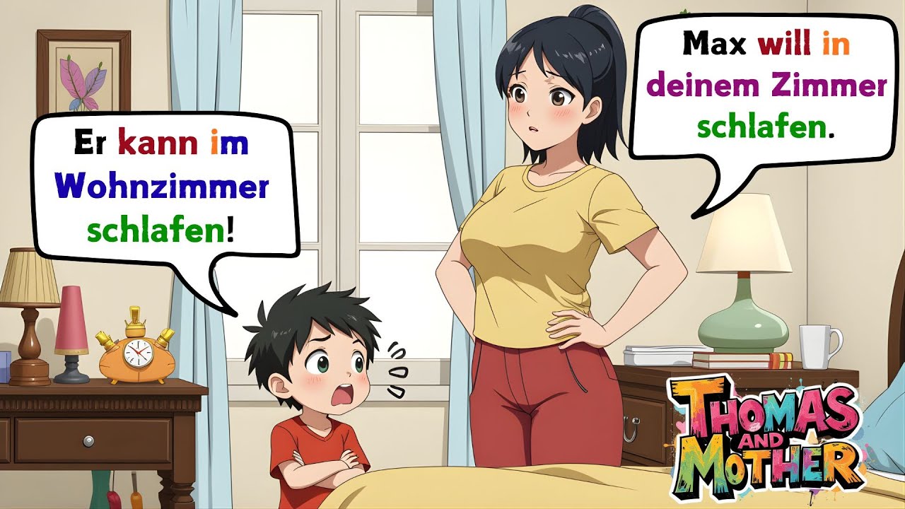 🇩🇪 Thomas is in Trouble Again! | Learn German Fast: Simple Mother–Son Conversations 💬