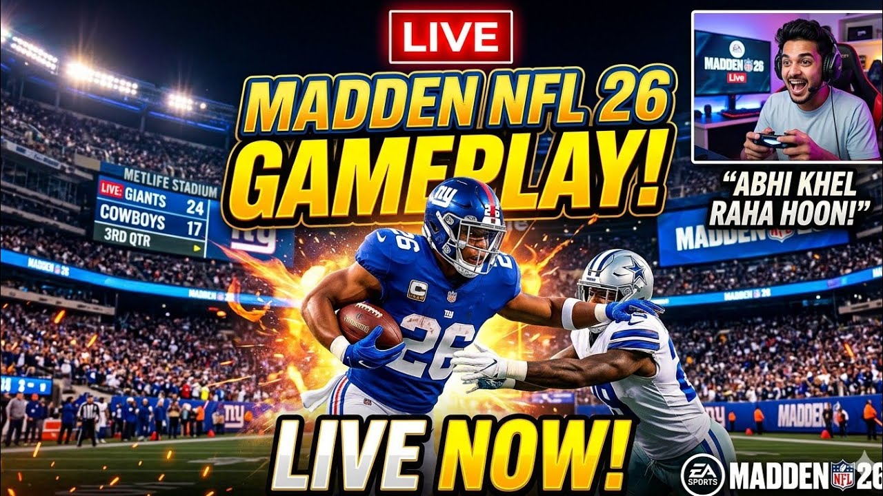 Madden NFL 26 Live Gameplay 🔴 | Crazy Touchdowns & Realistic Football