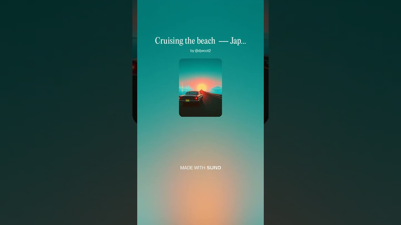 Cruising the beach  — Japanese Jazz Fusion 🌅🎸