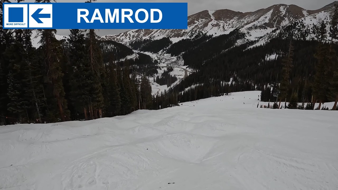 A-Basin, CO - 🟦 Ramrod with Moguls (1-1-26) [4K]