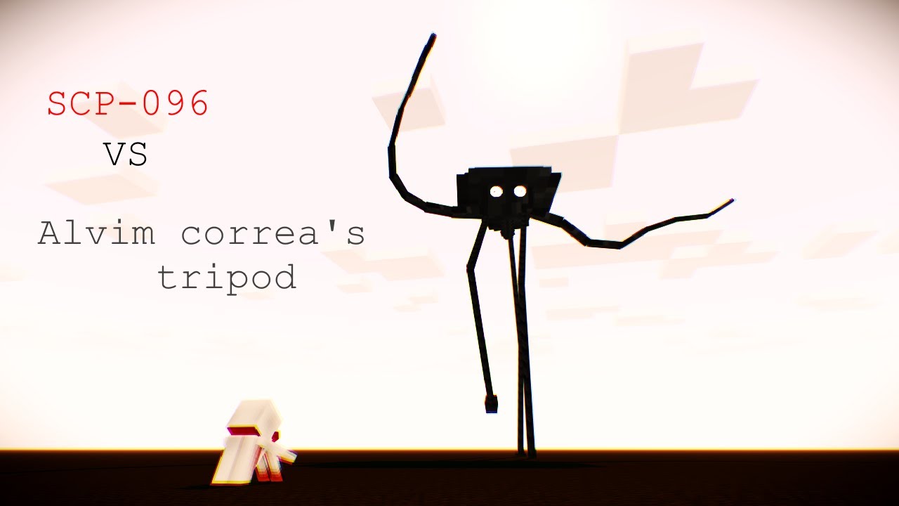 SCP 096 VS Alvim Correa's tripod | SCP Foundation VS War Of The Worlds - Minecraft Animation