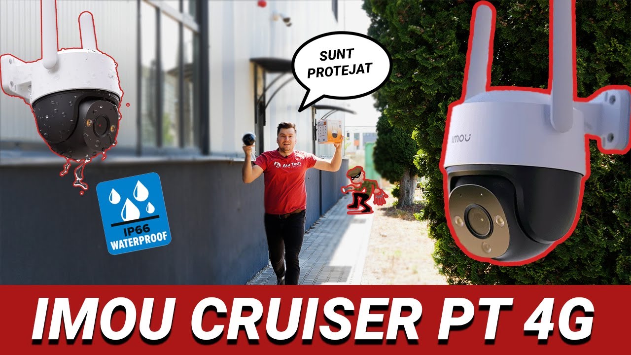 Camera de supraveghere cu cartela 4G 2MP si auto tracking | Imou Cruiser 4G