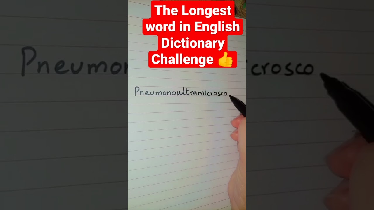 The Longest word in English Dictionary Challenge.... difficult to memorize 😫