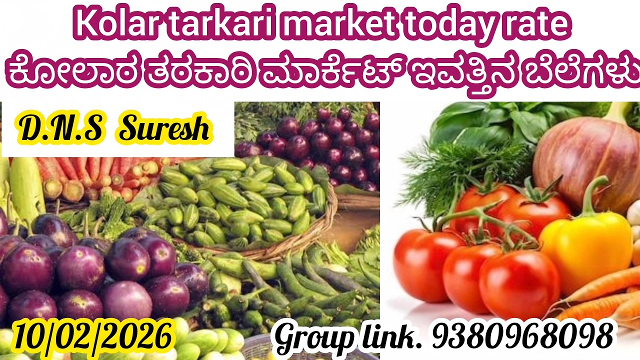 || #Kolar ||  #tarkari market today rate.? 10/02/2026 ಕೋಲಾರ ತರಕಾರಿ ಮಾರ್ಕೆಟ್ ಇವತ್ತಿನ ಬೆಲೆಗಳು.?