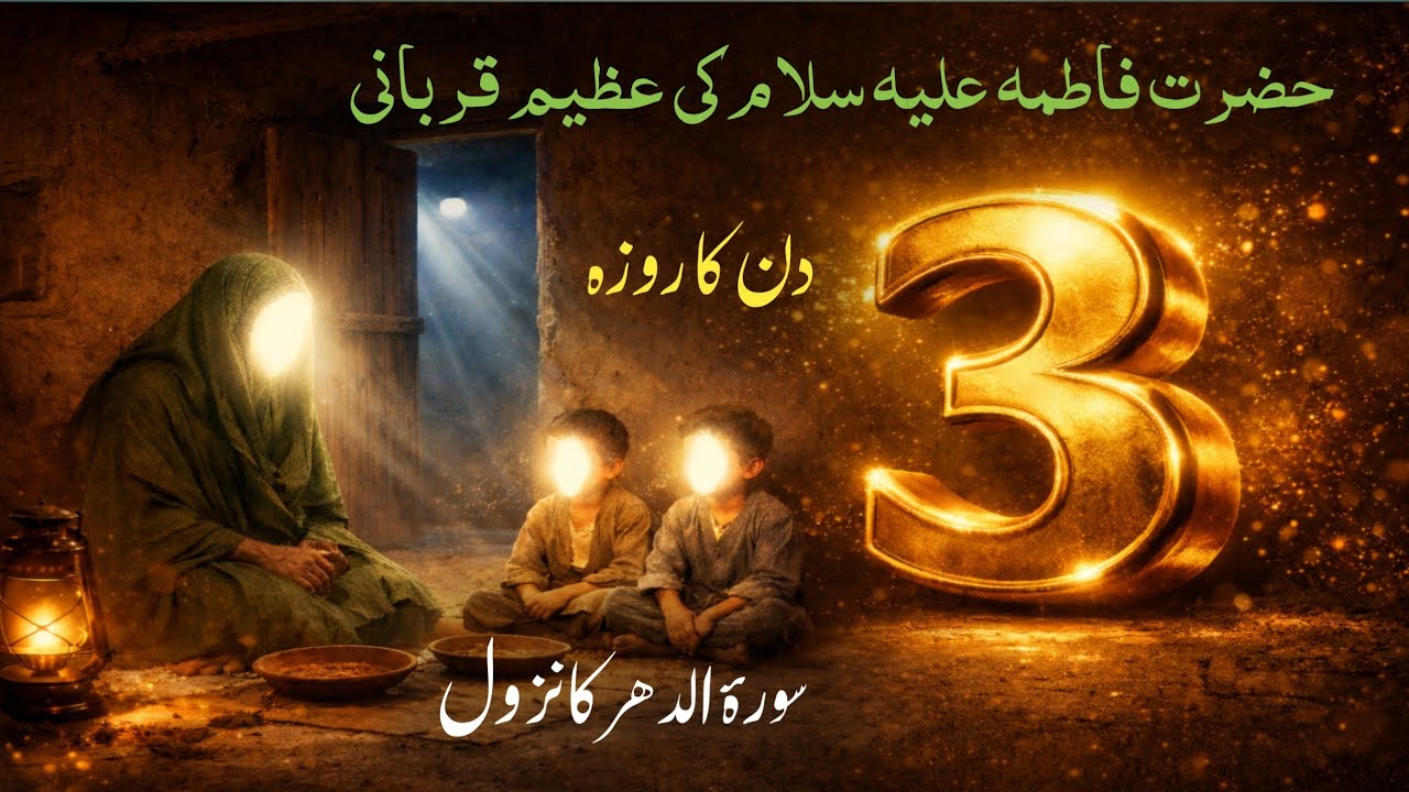 The Sacrifice of Fatimah bint Muhammad (RA) |surah Al dahr |@Alivoice1.0
