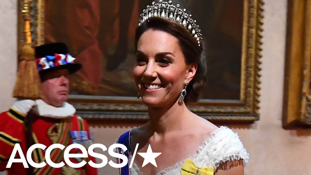Kate Middleton Dazzles In Her Fave Tiara At State Dinner With President Trump | Access