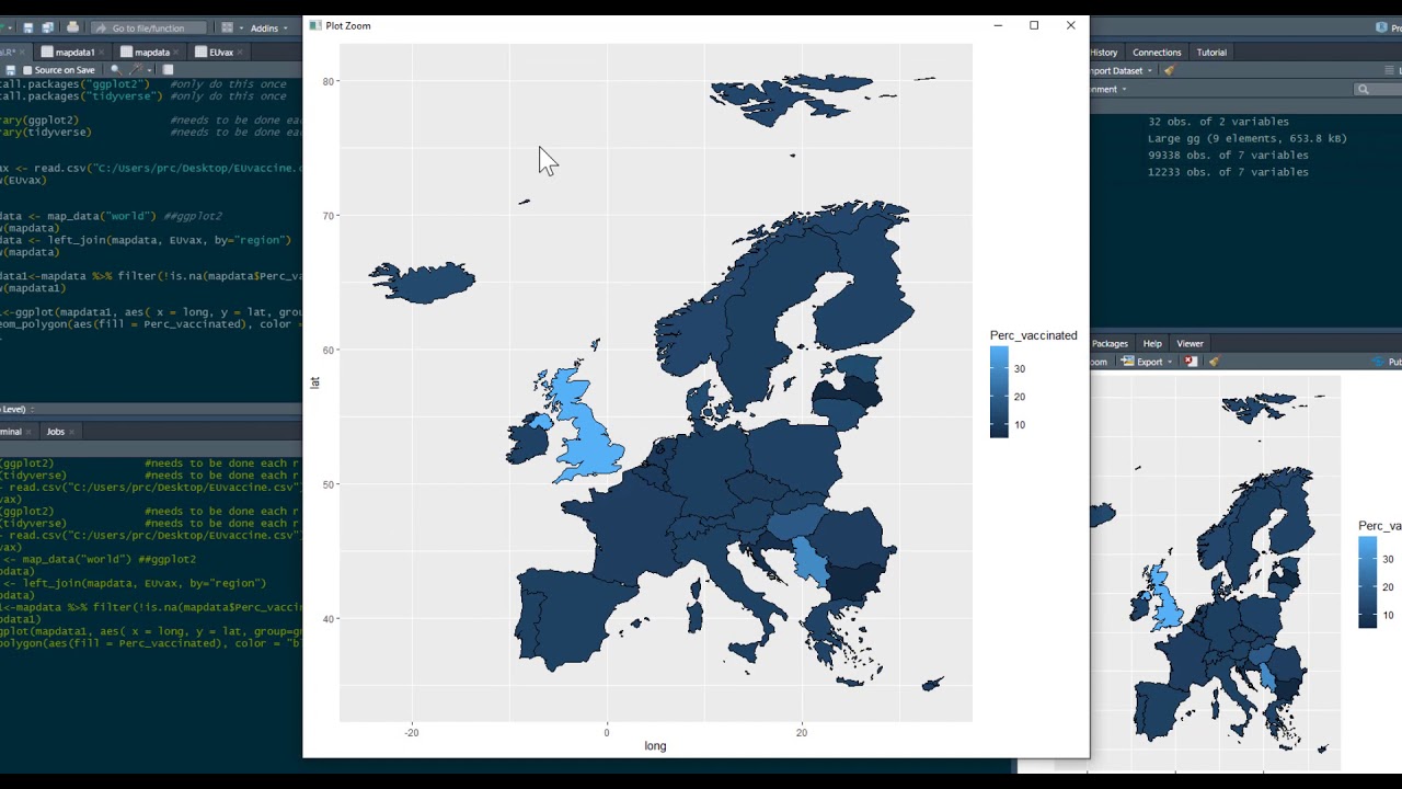 Учебник R: Создание карт и отображение данных с помощью ggplot2