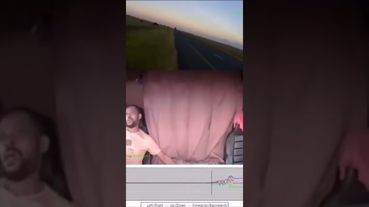 Sleepy guy crash out with escort! #escort #truck  #crash  #sleep  #allaroundtheworld  #tır  #kaza