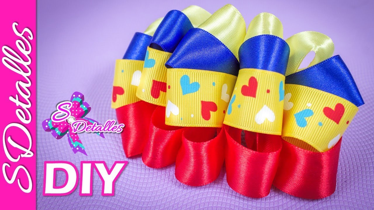 Lazo Pompom Multicolor  | Video# 122 | SDetalles | DIY
