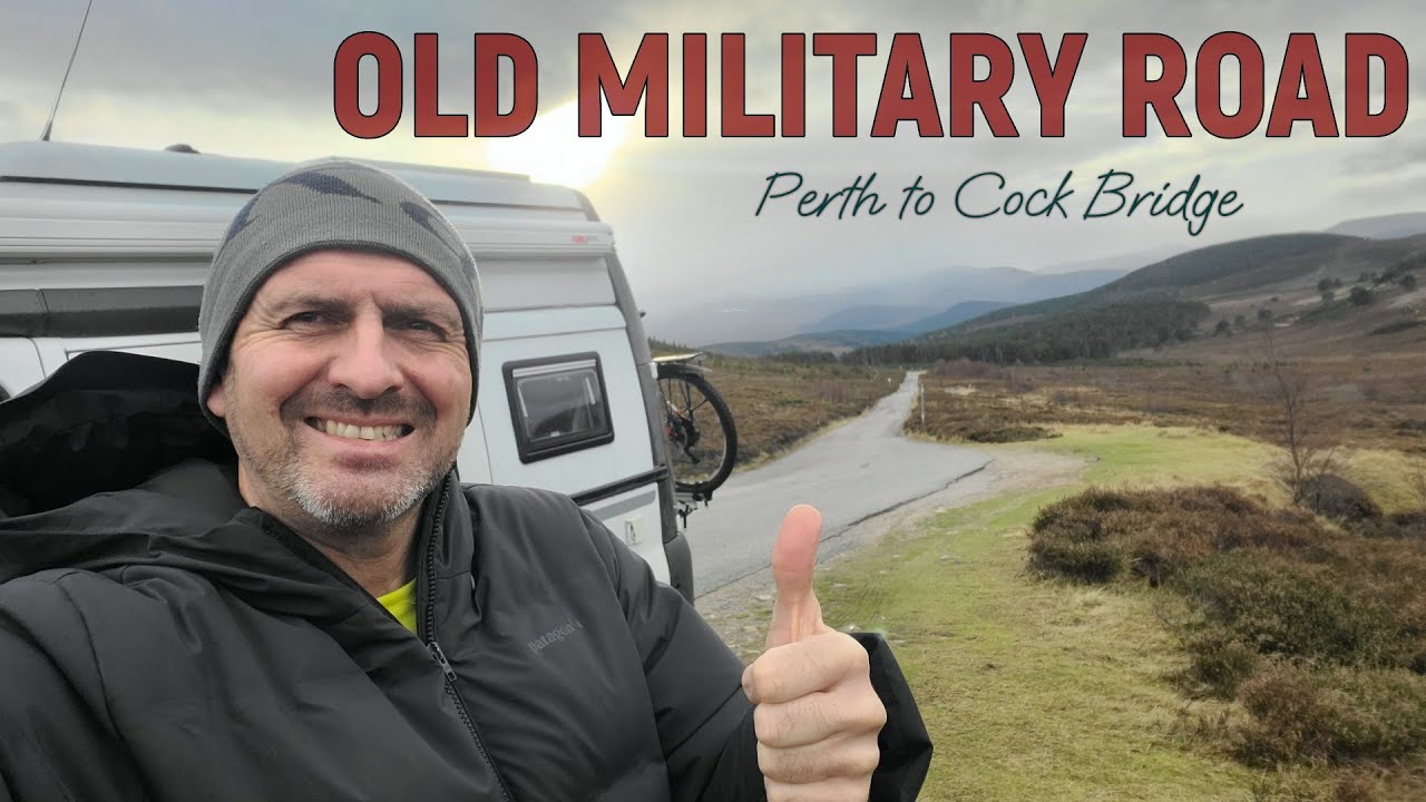 Old Military 'SNOW' Road Trip, Perth to Cock Bridge and The Watchers at Corgarff Viewpoint