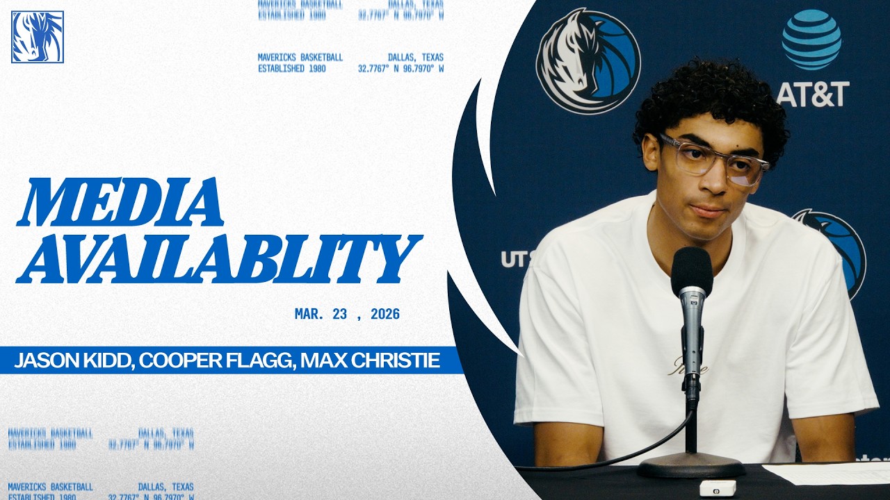 Jason Kidd, Cooper Flagg, & Max Christie | Post-Game Media Availability vs GSW | 3/23/26
