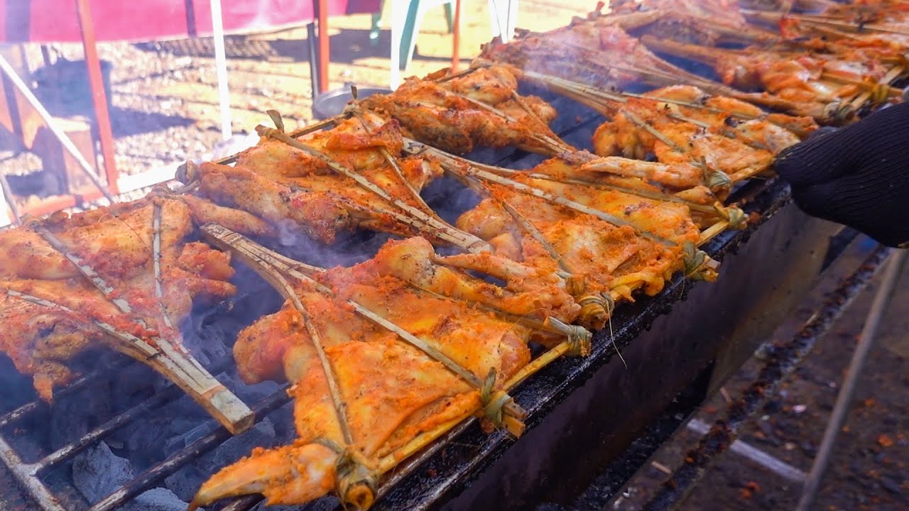 ขาย4ชั่วโมงหมด!! ไก่ย่างบางตาลของแท้!! มีที่นี่ที่เดียว Grilled Chicken Skewers