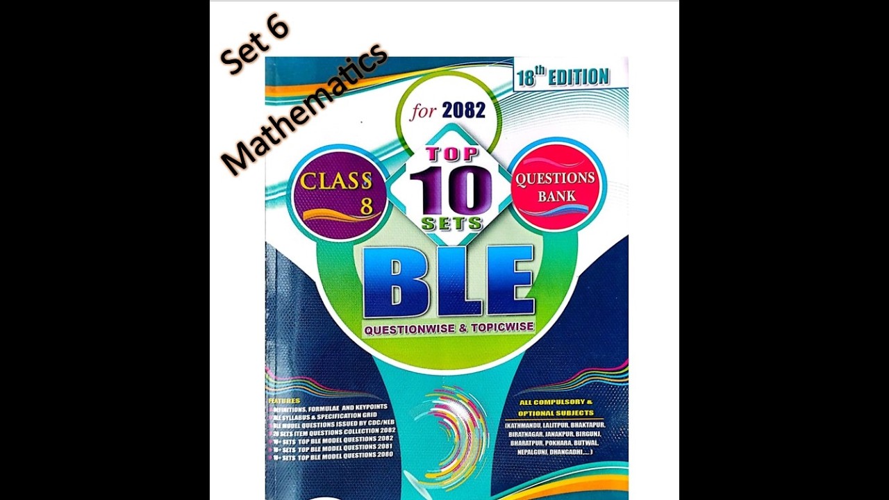 BLE set 6 Mathematics REadmore