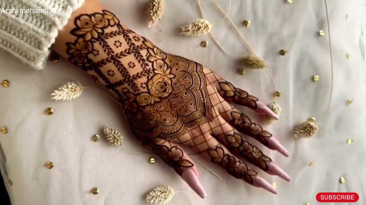 Best Wedding special Indian Mehandi Design| #khaffifMehandi #rose #roseflowerdesigns2025 #viralvideo