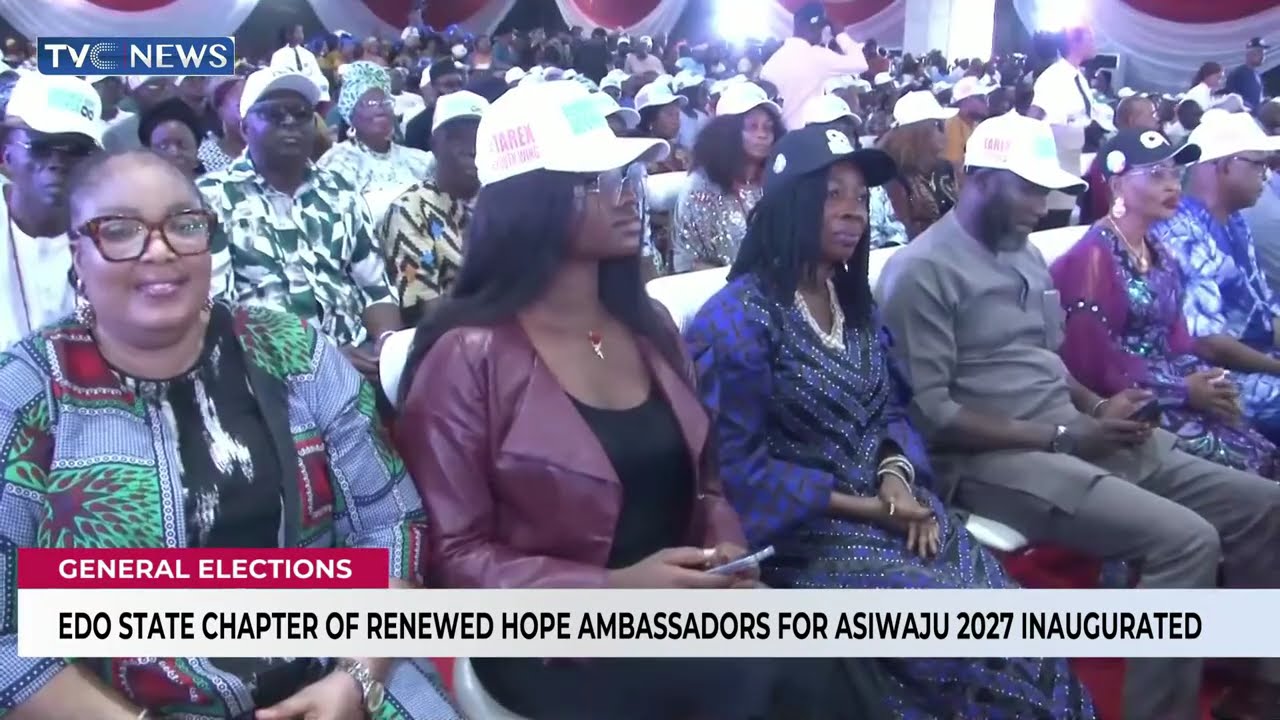 Edo Chapter Of Renewed Hope Ambassadors For Asiwaju 2027 Inaugurated