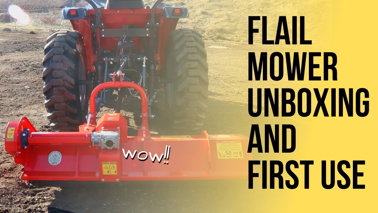Flail Mower Unboxing, Setup and First Use // Del Morino Funny Top 158