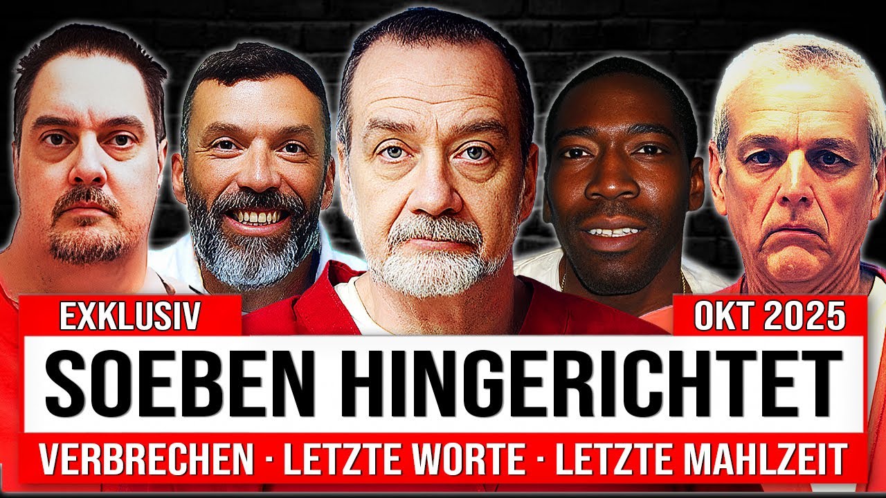 Alle Hinrichtungen in den USA im Oktober 2025 | Verbrechen, Letzte Mahlzeiten & Worte