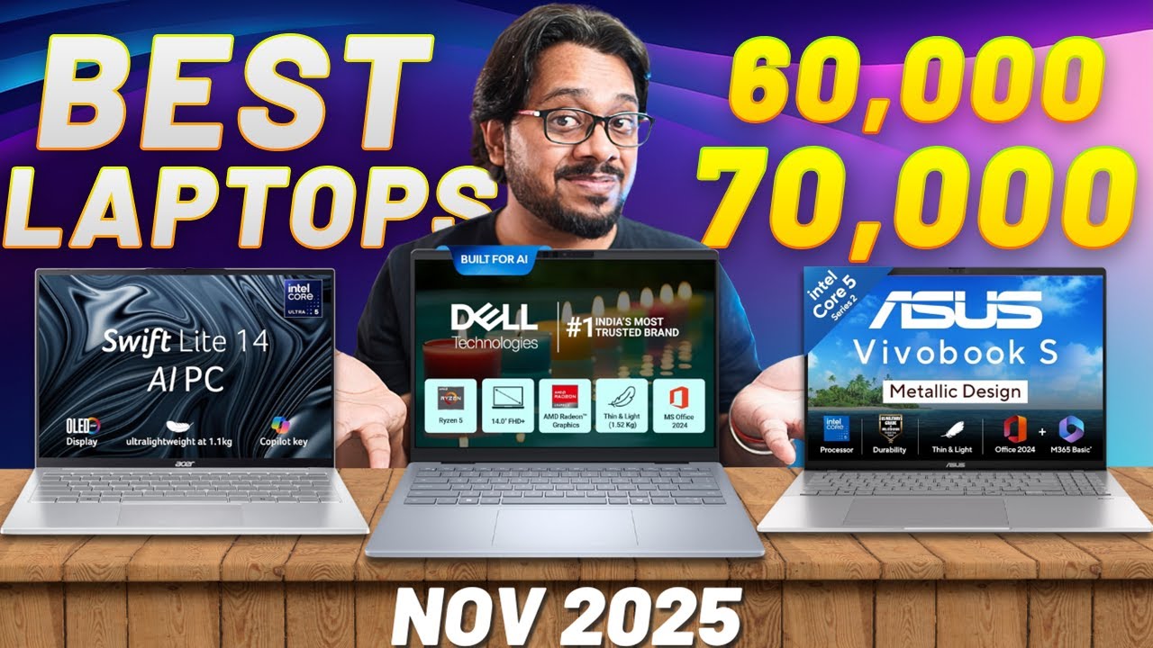 [NOV 2025] BEST Laptops Under 60000 and 70000 for CODING and GRAPHIC DESIGN
