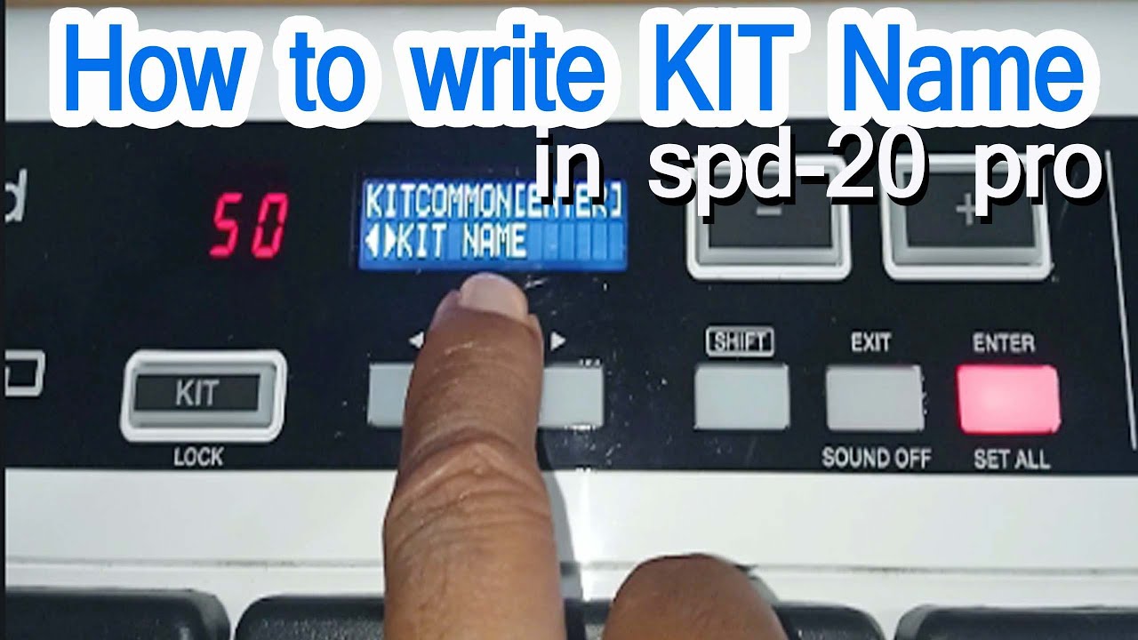 How to write kit name in spd 20 pro octapad | how to save kit name | PENTA MUSIC Bhupati Mandal